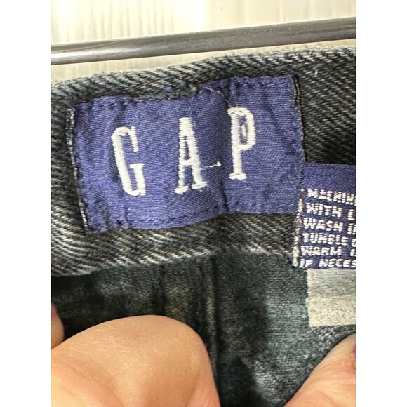 Gap Jeans Women's 6 Long Black Slim Fit Mid-Rise Tapered Leg 100% Cotton - Picture 3 of 8